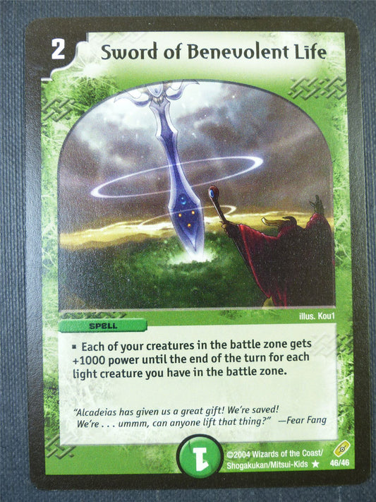 Sword of Benevolent Life 46/46 - Duel Master Card #280