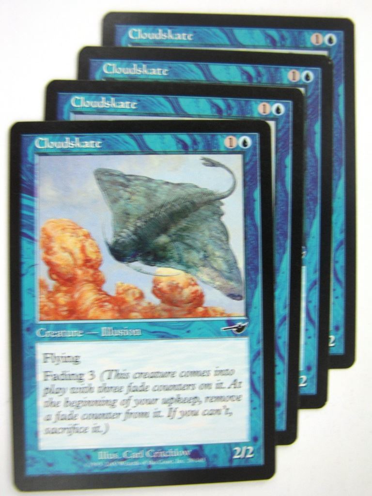 MTG Magic Played Cards: CLOUDSKATE x4 # 8A85