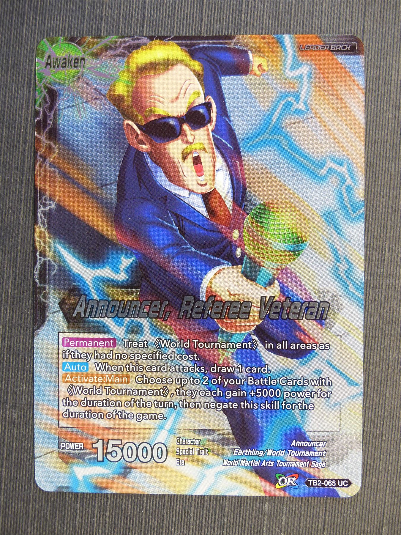 Announcer Referee Veteran Foil - Dragon Ball Super Cards #628