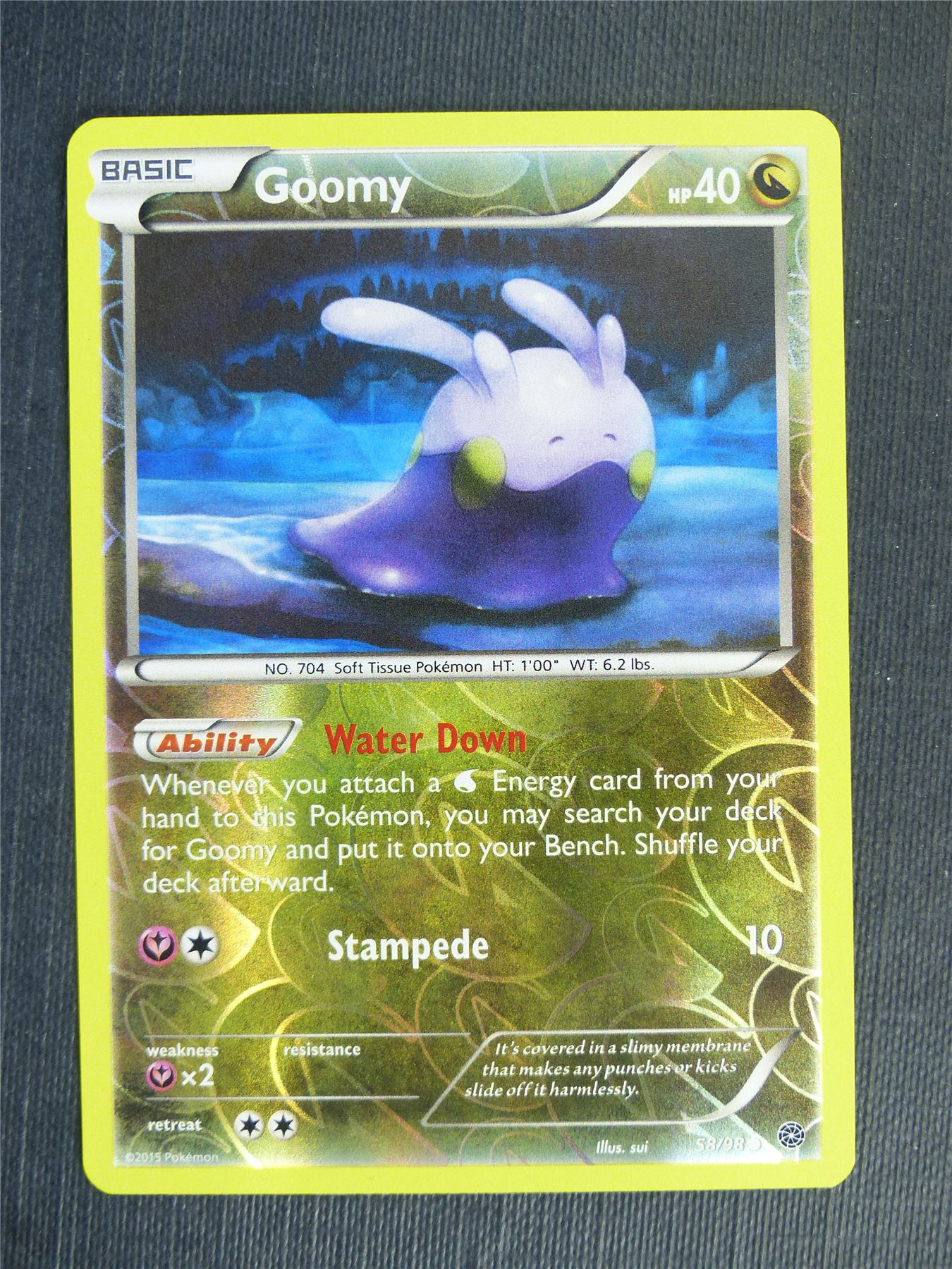 Goomy 58/98 Reverse Holo - Pokemon Cards #2FV