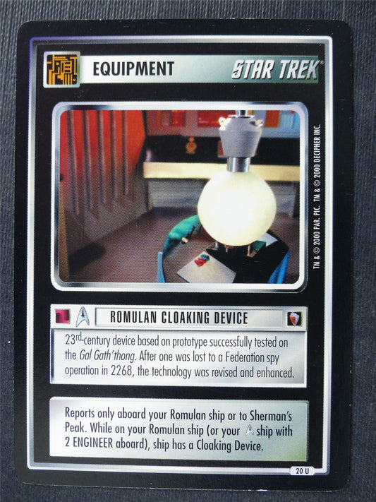 Romulan Cloaking Device - Star Trek Card #4XQ