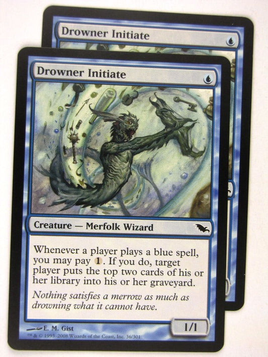 MTG Magic: the Gathering Cards: DROWNER INTIATE x2: SHM