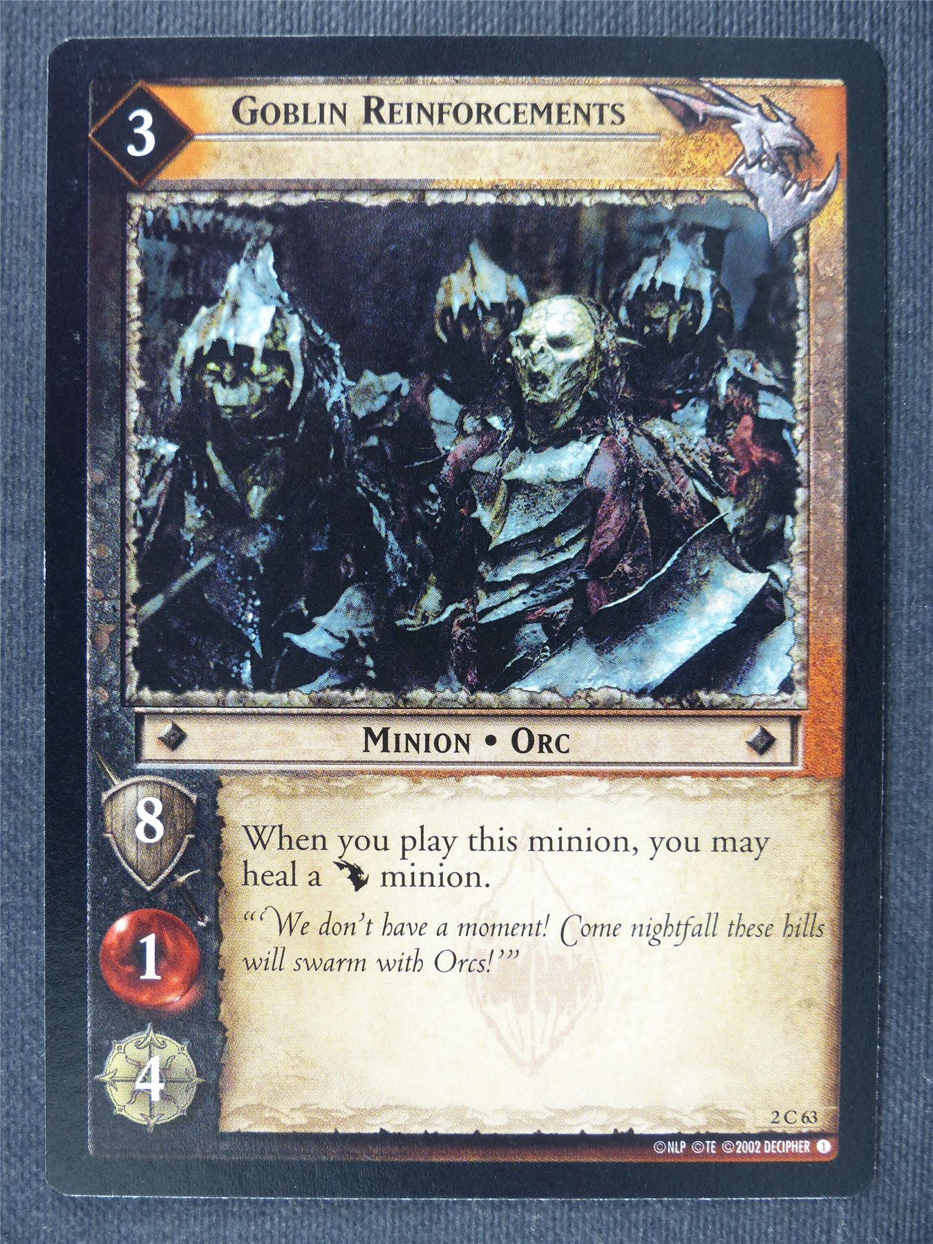 Goblin Reinforcements 2 C 63 - LotrR Cards #3E4