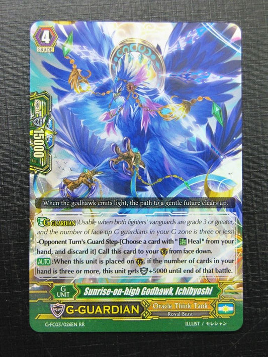 Vanguard Cards: SUNRISE-ON-HIGH GODHAWK, ICHIBYOSHI G-FC03 RR # 19J20