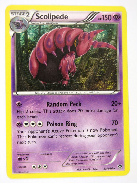 Pokemon Cards: SCOLIPEDE 53/146: X & Y