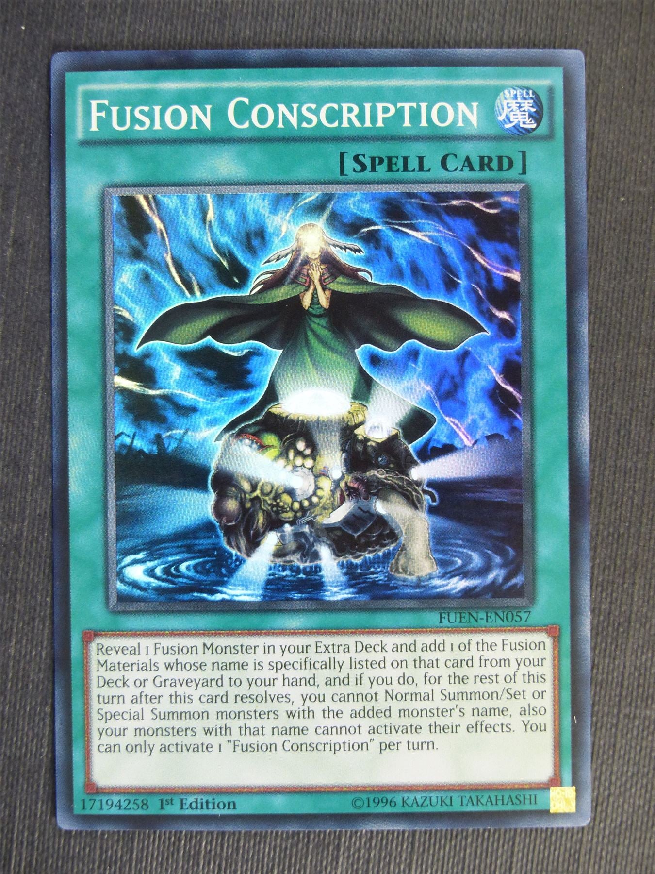 Fusion Conscription FUEN Super Rare - 1st ed - Yugioh Cards #28T