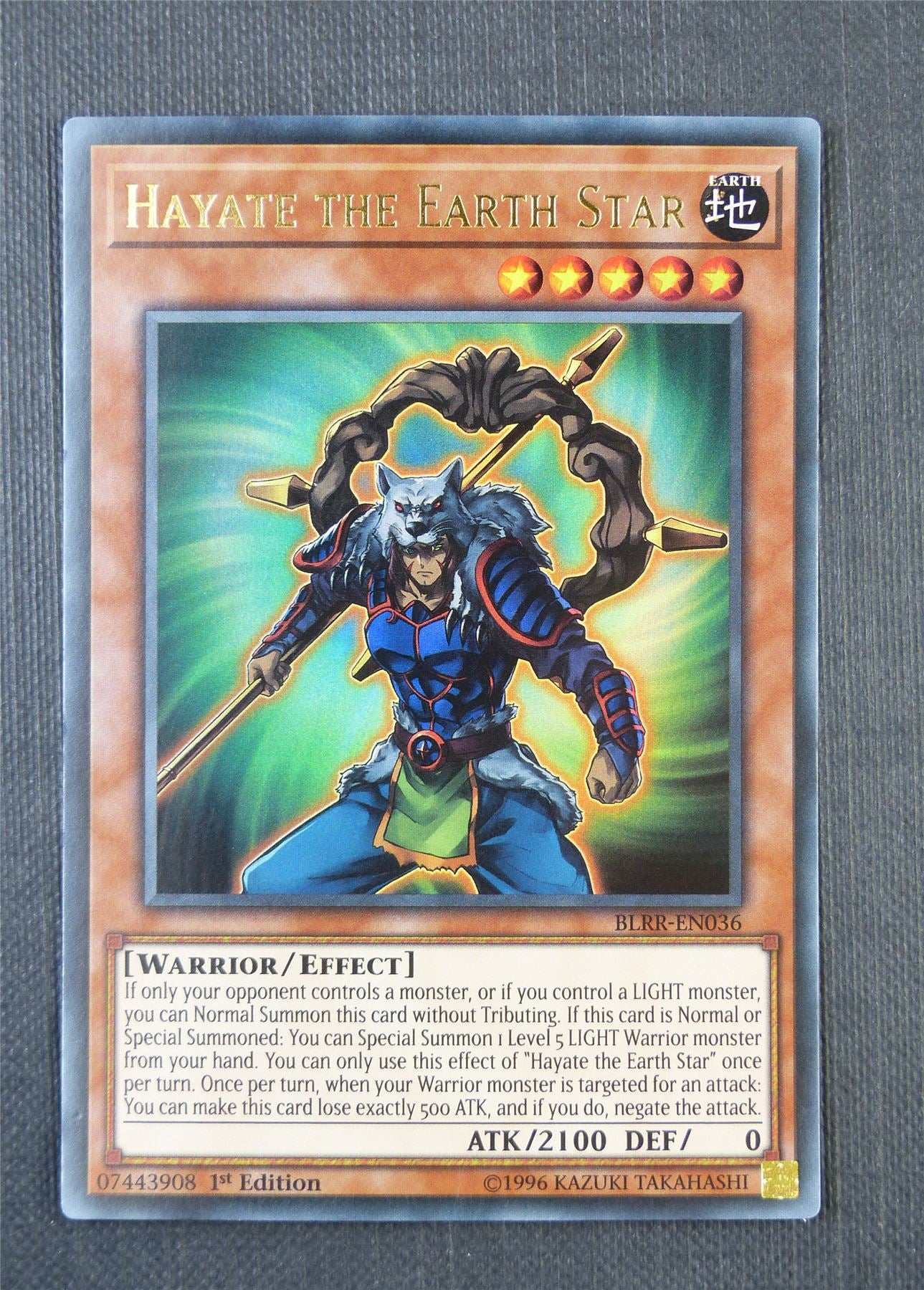 Hayate the Earth Star BLRR 1st Ed - Ultra Rare - Yugioh Card #7F6