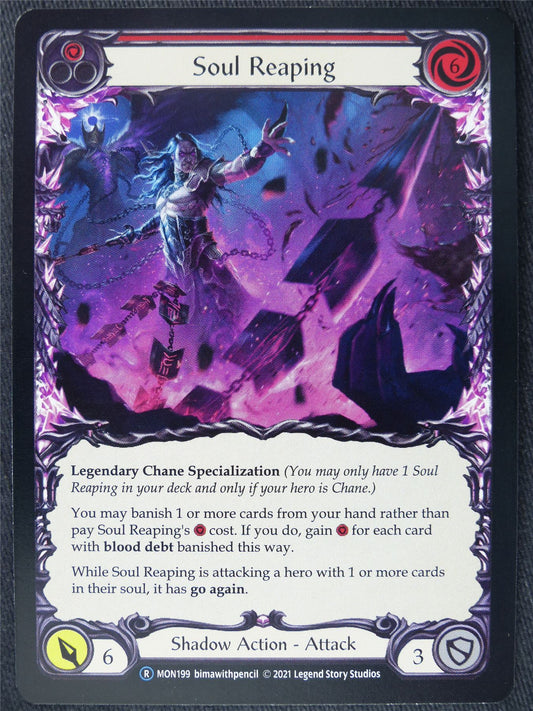 Soul Reaping Red - Monarch Unlimited - Flesh and Blood Cards #HY