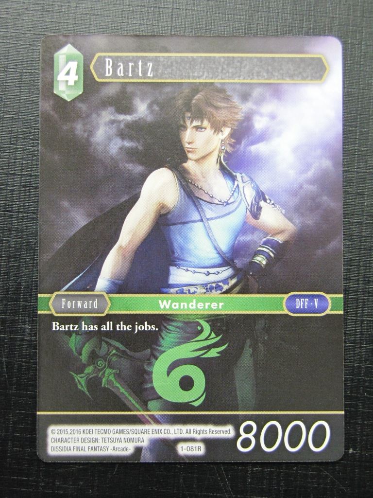 Final Fantasy Cards: BARTZ 1-081R # 24B20