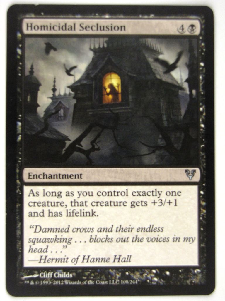 MTG Magic: The Gathering Cards: HOMICIDAL SECLUSION: AVR