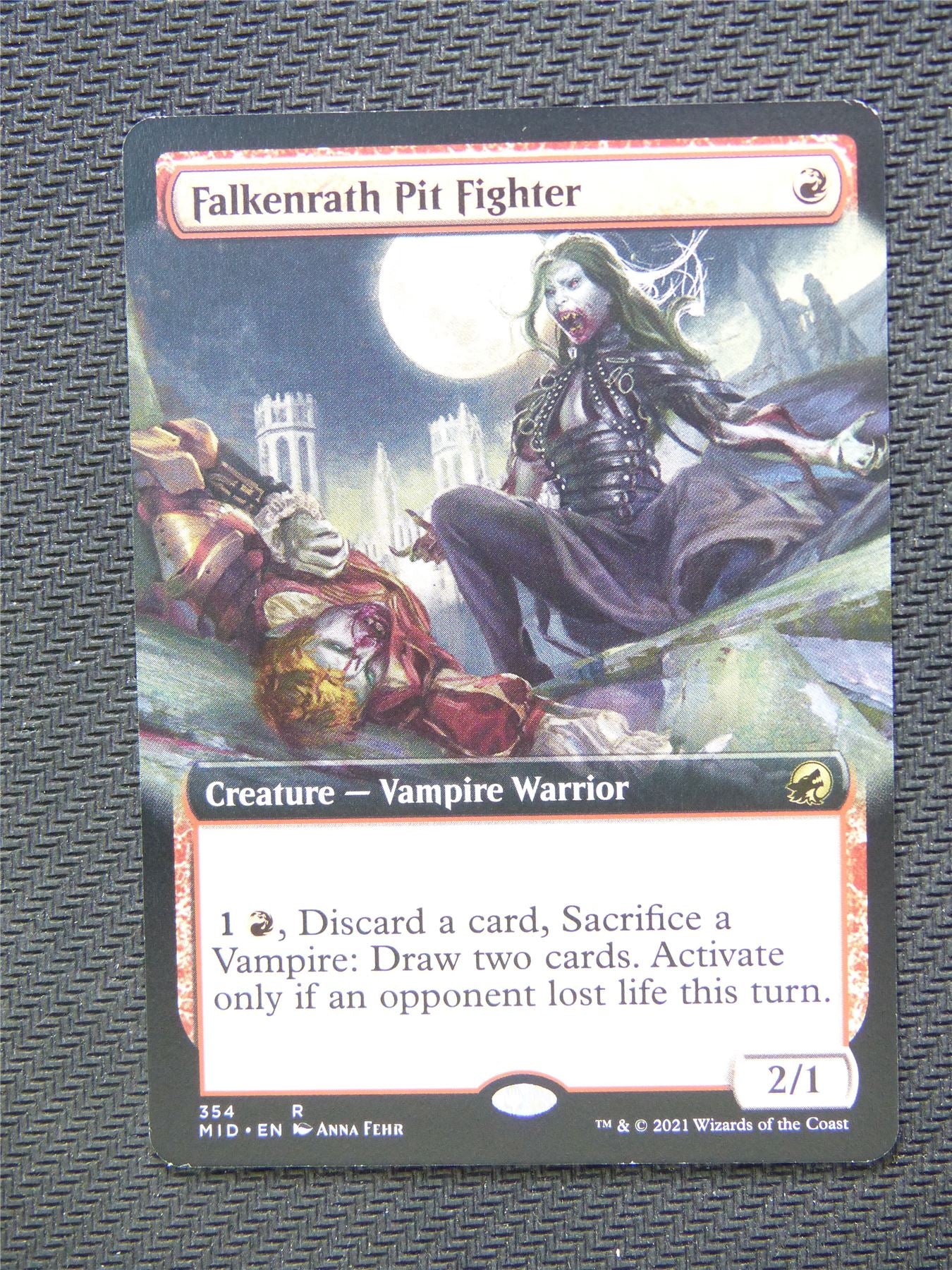 Falkenrath Pit Fighter Extended Art - Innistrad - Mtg Card #3KI