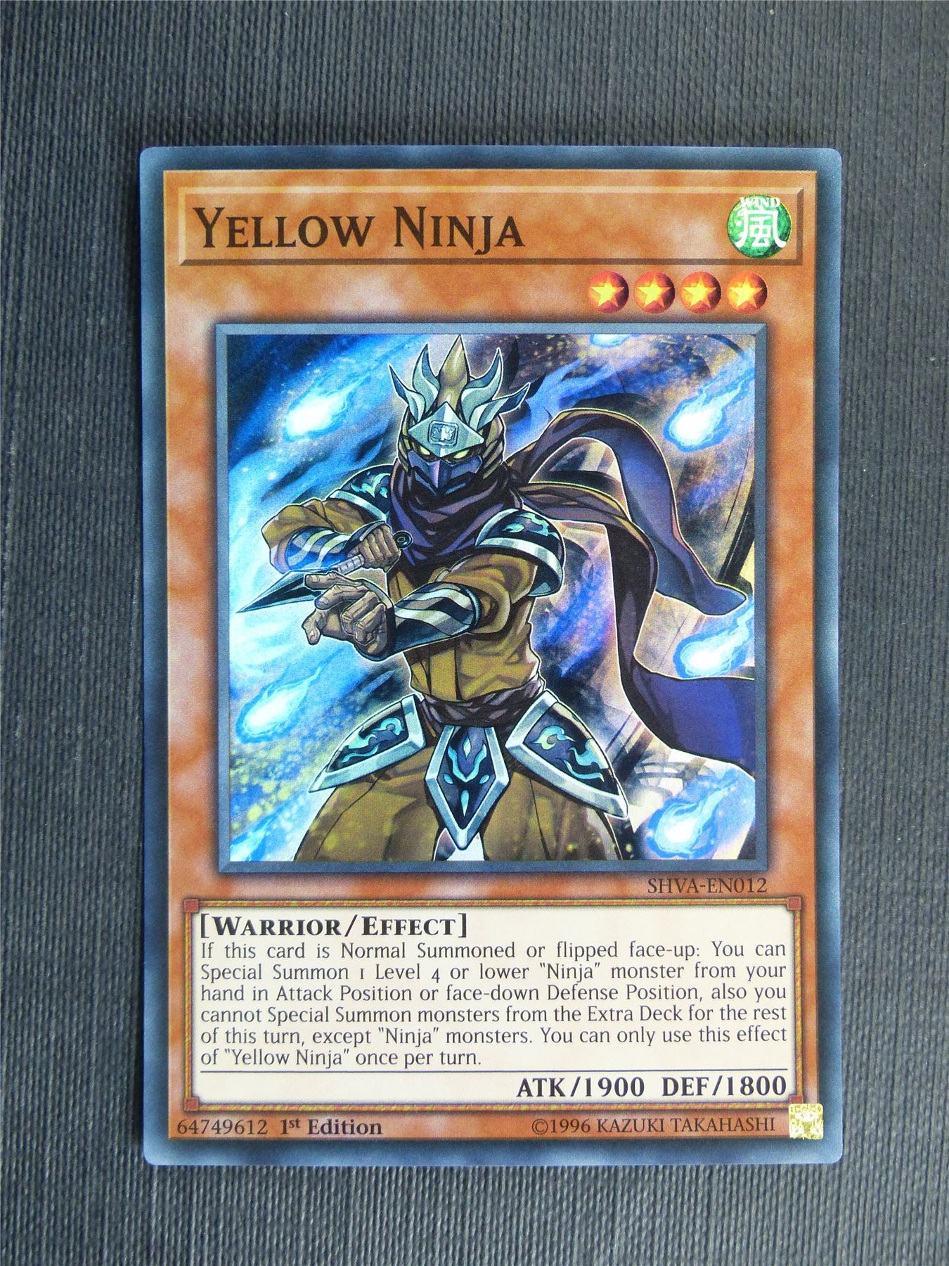 Yellow Ninja SHVA Super Rare - 1st ed - Yugioh Cards #YZ