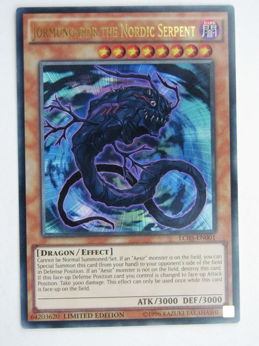 Yugioh Cards: JORMUNGARDR THE NORDIC SERPENT LC05 ULTRA RARE # 28F93