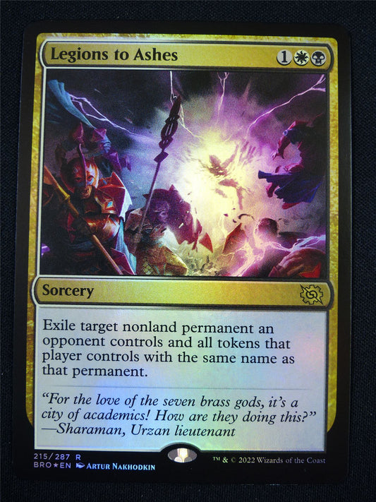 Legions to Ashes Foil - Mtg Card #Z2