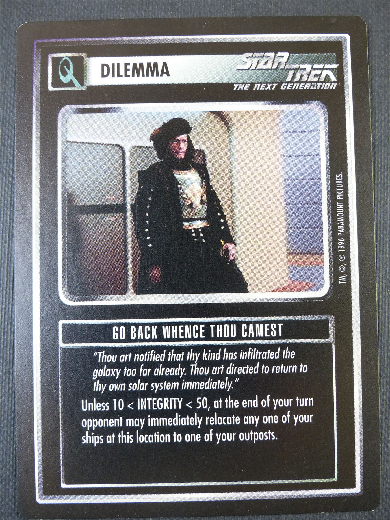 Go Back Whence Thou Camest - NG - Star Trek Card #66T