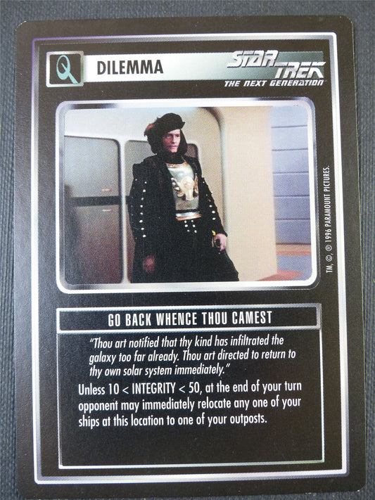 Go Back Whence Thou Camest - NG - Star Trek Card #66T