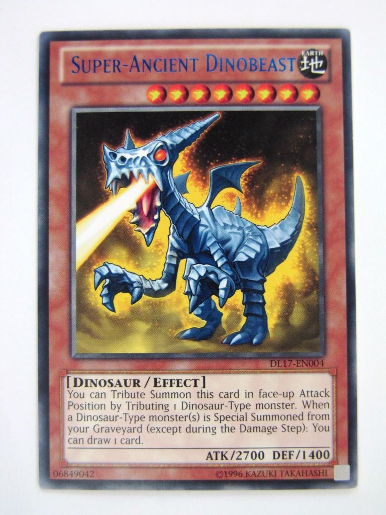 Yugioh Cards: SUPER-ANCIENT DINOBEAT DL17 League RARE Blue # 2D31