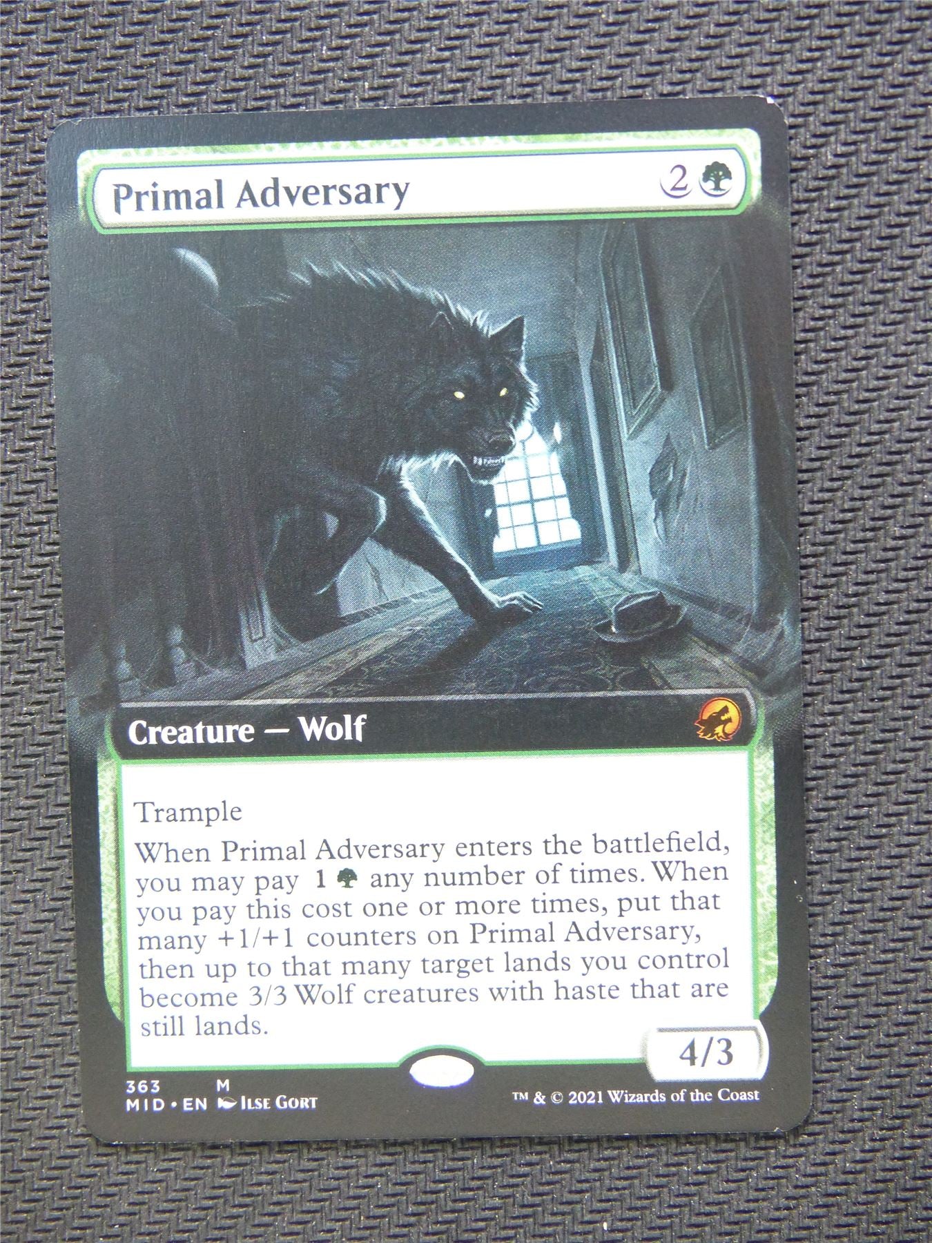 Primal Adversary Extended Art - Innistrad - Mtg Card #3JU