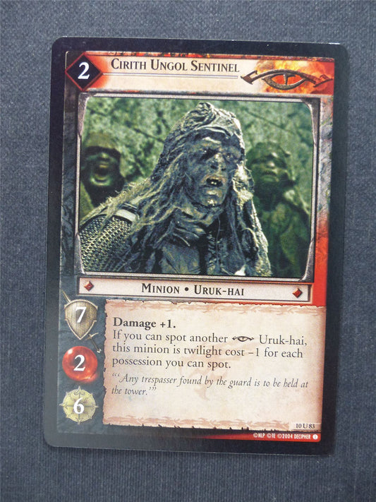 Cirith Ungol Sentinel 10 U 83 - LotR Cards #85