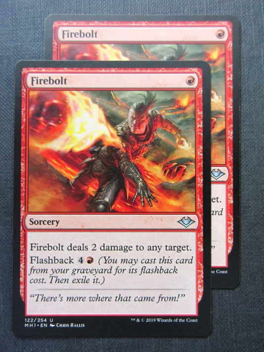 Firebolt x2 - Modern Horizons - Mtg Magic Cards # 9H66