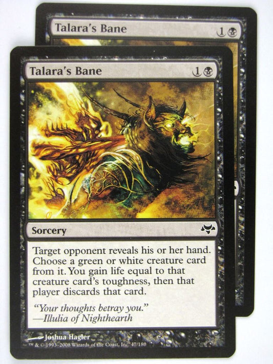 MTG Magic: The Gathering Cards: TALARA'S BANE x2: EVE