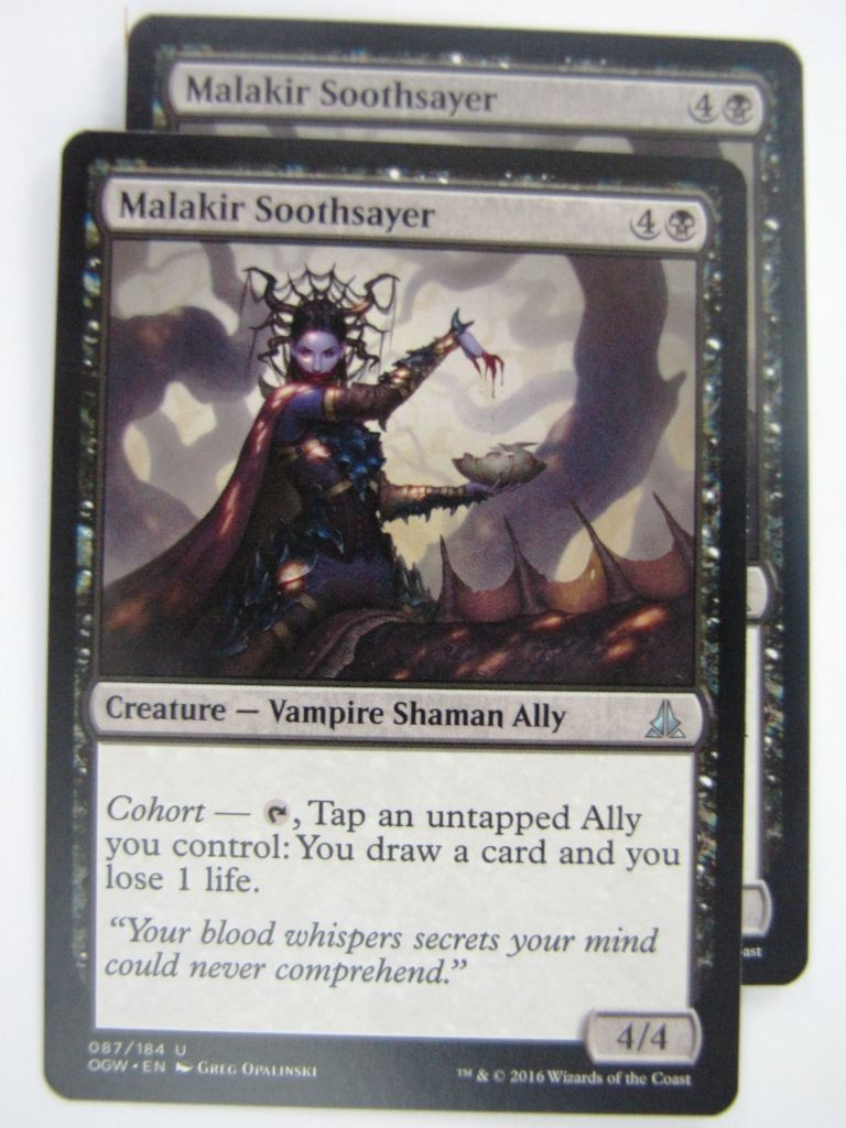 MTG Magic Cards: Oath of the Gatewatch: MALAKIR SOOTHSAYER x2 # 4J69