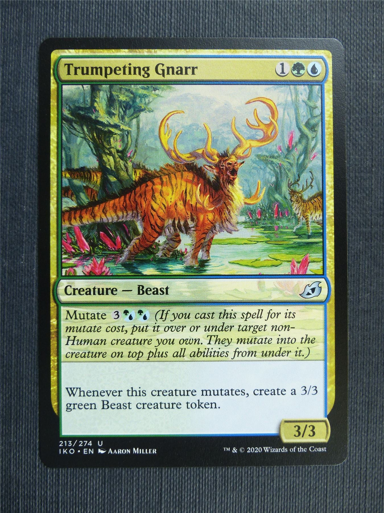 Trumpeting Gnarr - IKO Mtg Card