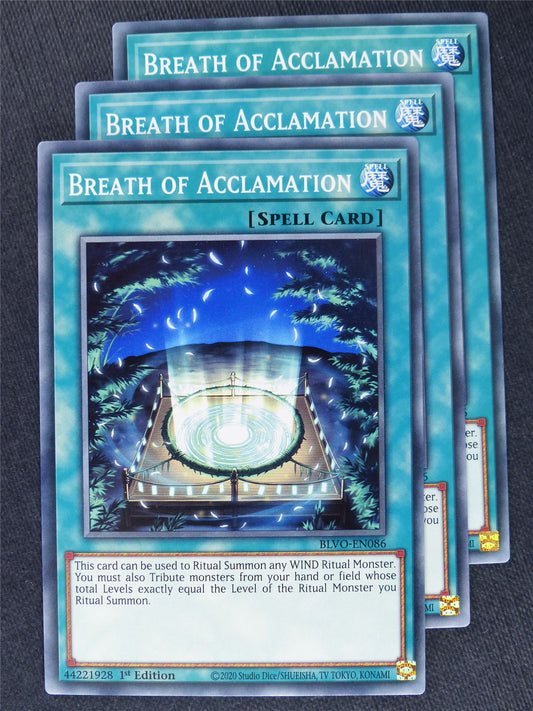 Breath of Acclamation x3 - Yugioh Cards #XO