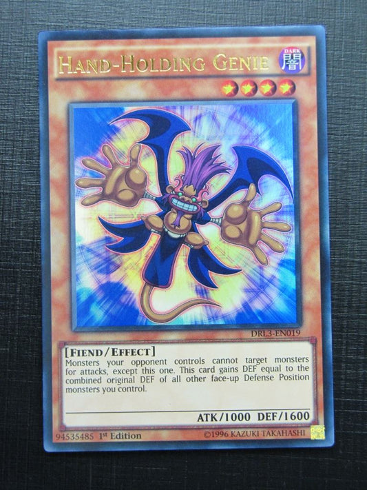 Yugioh Cards: HAND-HOLDING GENIE DRL3 ULTRA RARE # 16F26