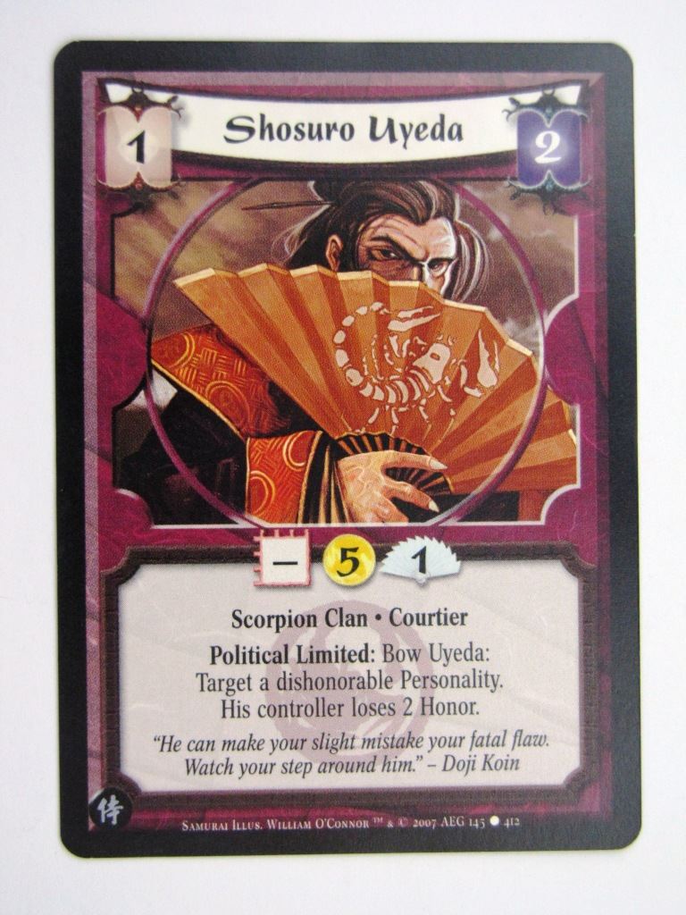 Vintage L5R Cards: SHOSURO UYEDA # 27H10