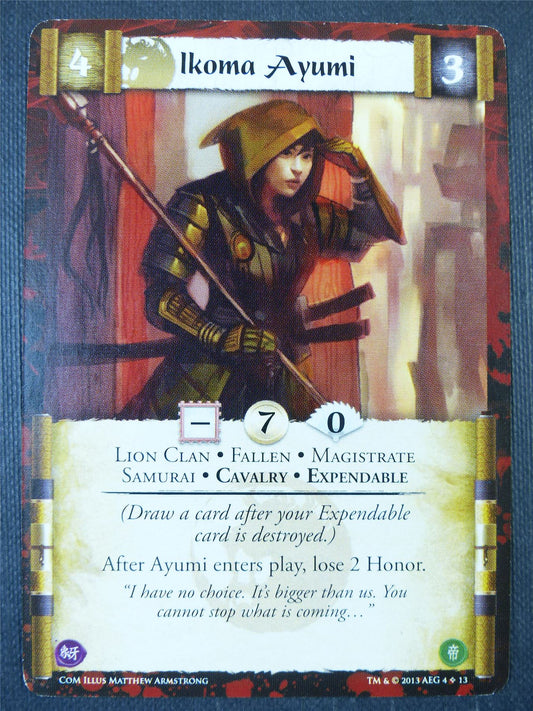 Ikoma Ayumi - L5R Card #2AB