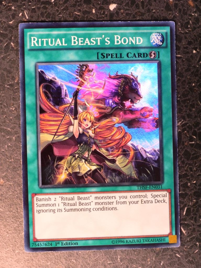 Yugioh Cards: RITUAL BEAST'S BOND THSF SUPER RARE # 8I21