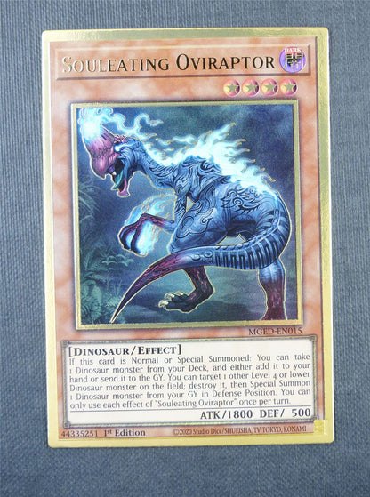 Souleating Oviraptor MGED Gold Ultra Rare 1st Ed - Yugioh Card #58M