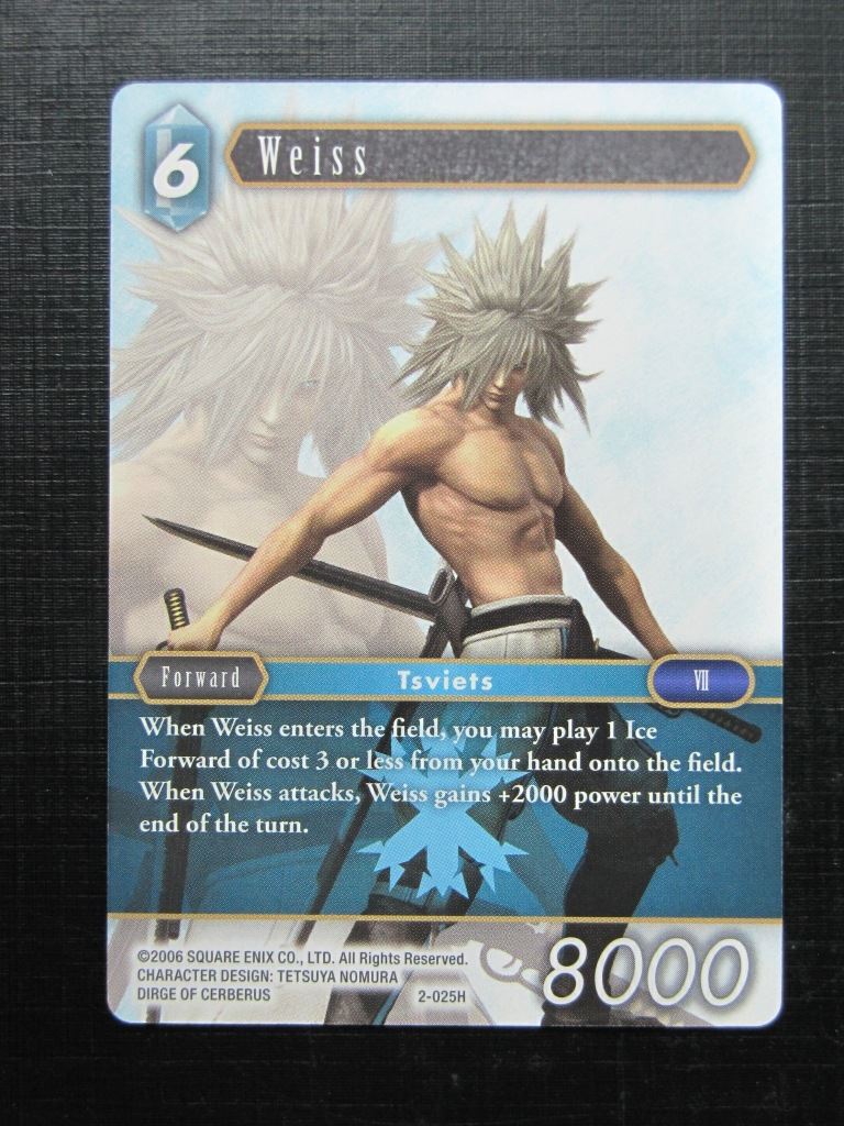 WEISS 2-025H - Final Fantasy Card # I54