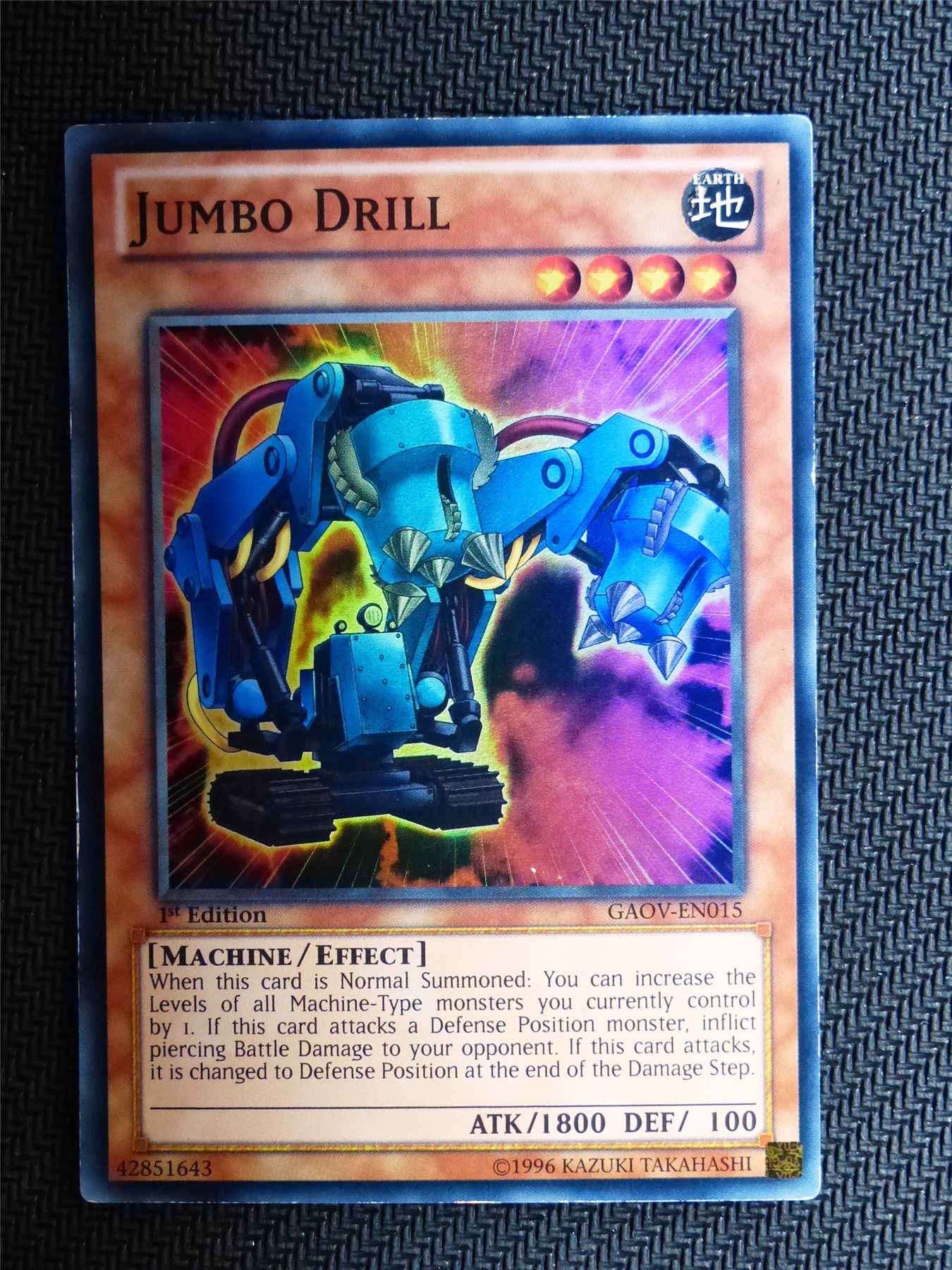 Jumbo Drill - GAOV - Super Rare - Yugioh Card # 1G71