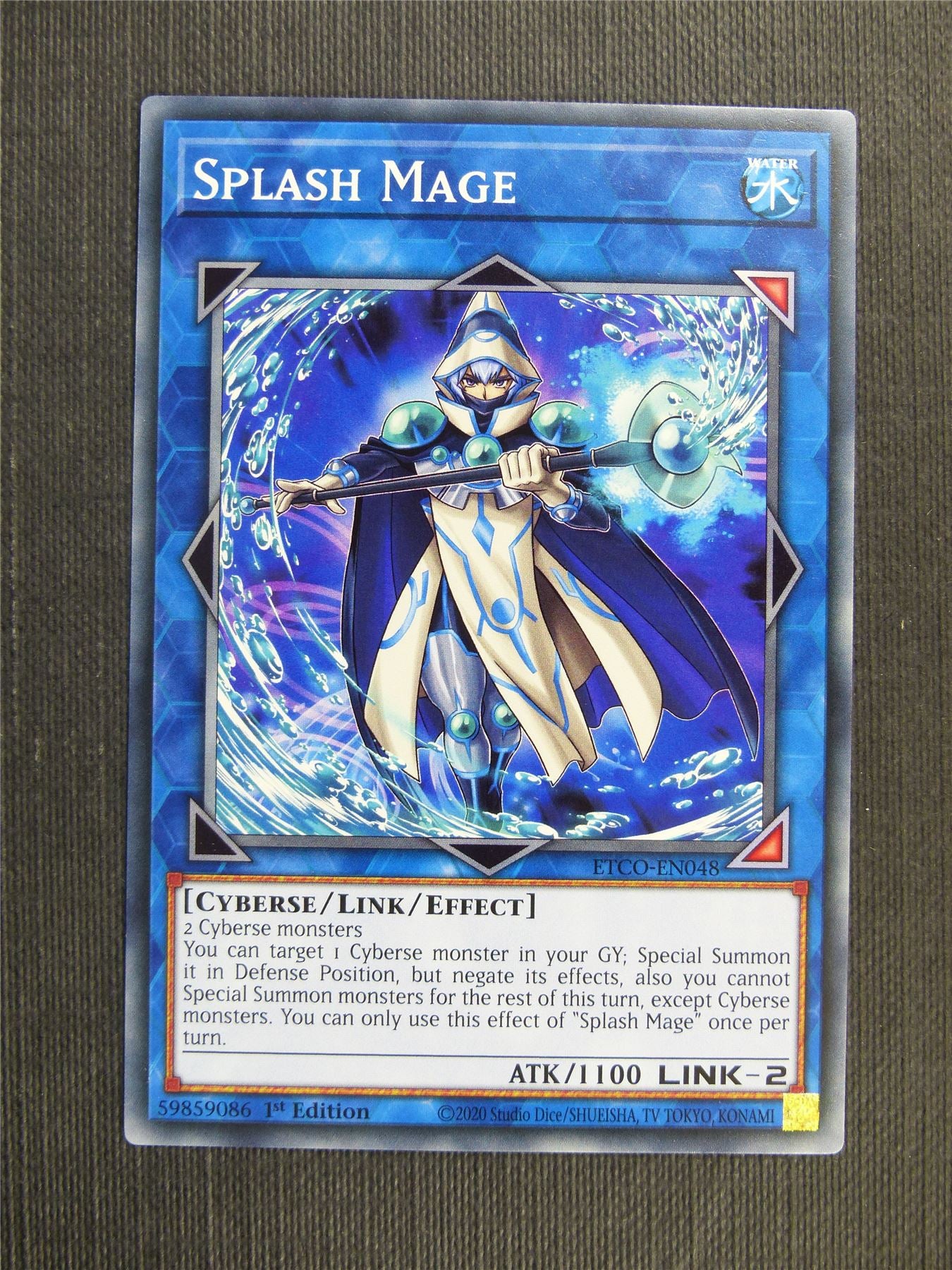 Splash Mage - ETCO - 1st ed Yugioh Card