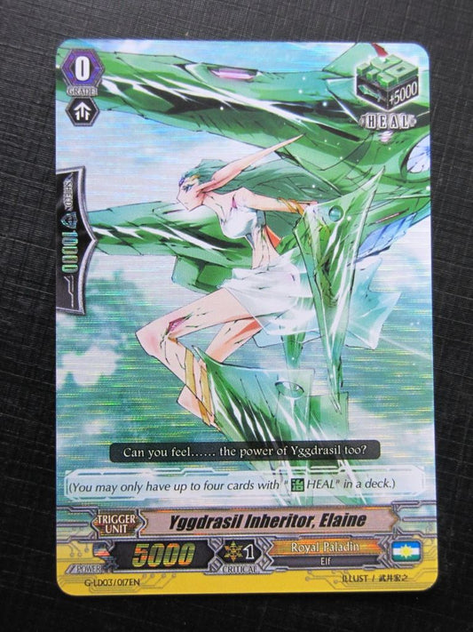 YGGDRASIL INHERITOR ELAINE G-LD03 FOIL - Vanguard Card # 3J91