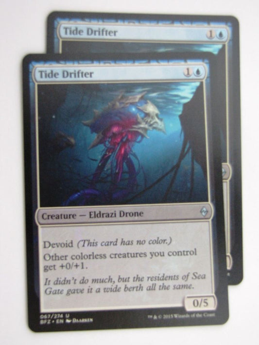 MTG Cards: BATTLE FOR ZENDIKAR: TIDE DRIFTER x2 # 37B81