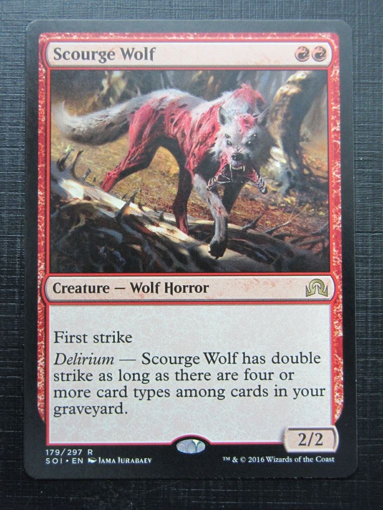 MTG Magic Cards: SCOURGE WOLF # 17G58