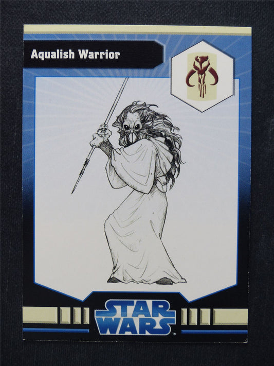 Aqualish Warrior 34/40 - Star Wars Miniatures Spare Cards #7N