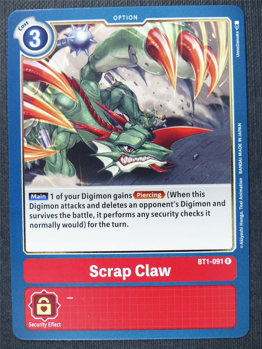 Scrap Claw BT1-091 R - Digimon Cards #2BL