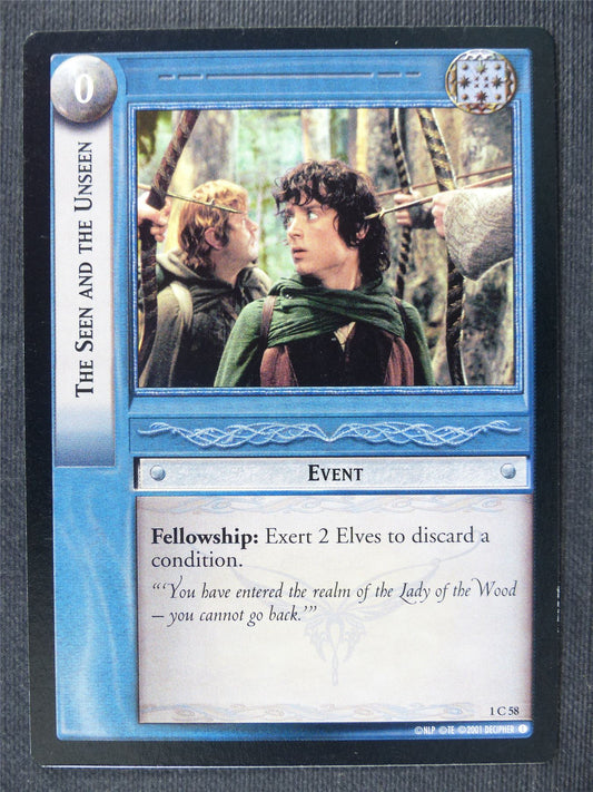 The Seen and the Unseen 1 C 58 - LotrR Cards #3FY