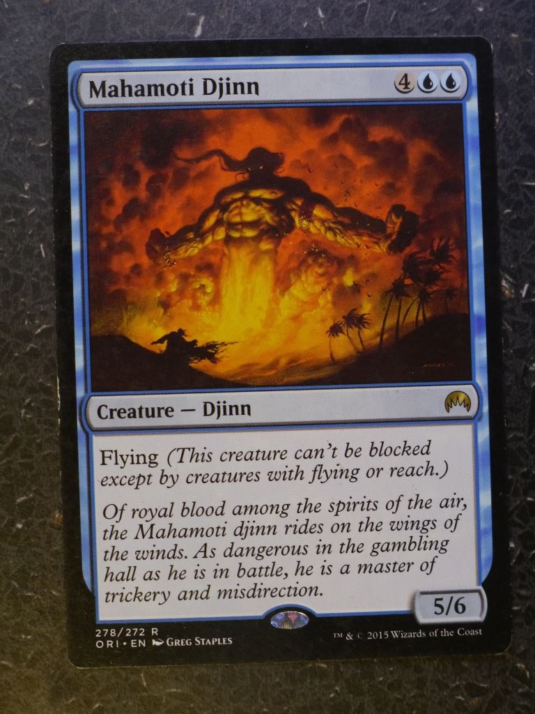 MTG Magic Cards: MAHAMOTI DJINN # 6E94
