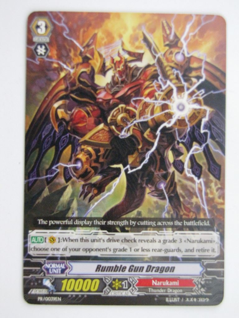 Vanguard Cards: RUMBLE GUN DRAGON Promo # 35F36