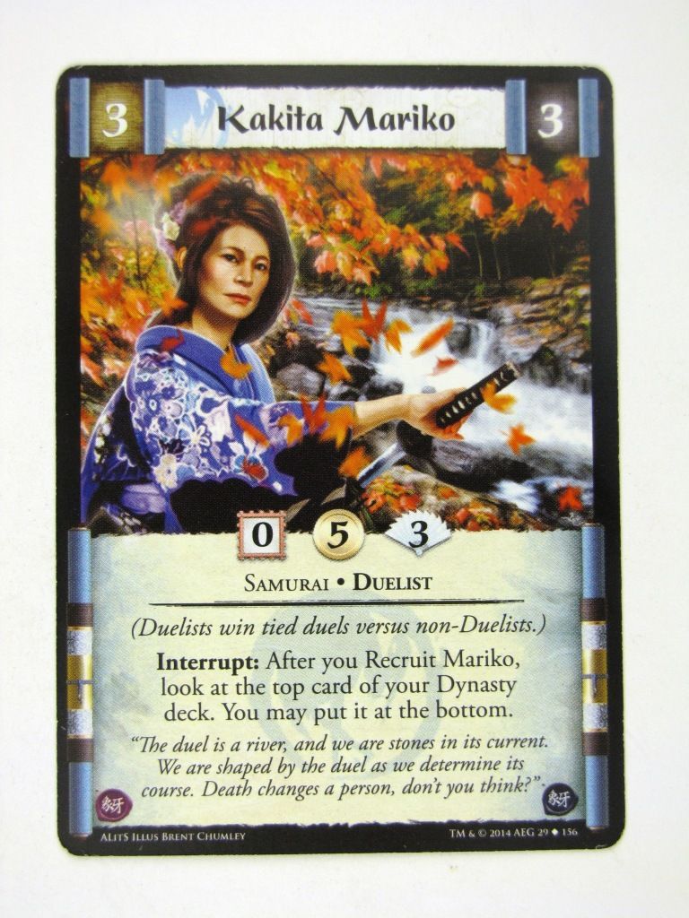 L5R Cards: A Line in the Sands: KAKITA MARIKO # 14H26