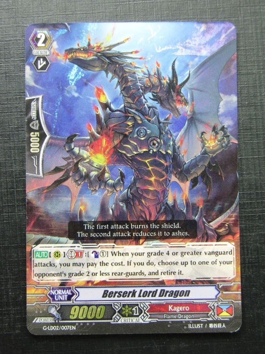 Vanguard Cards: BERSERK LORD DRAGON G-LD02 FOIL # I76