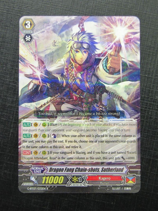 Dragon Fang Chain-shots Sutherland G-BT07 R - Vanguard Card # 11J86