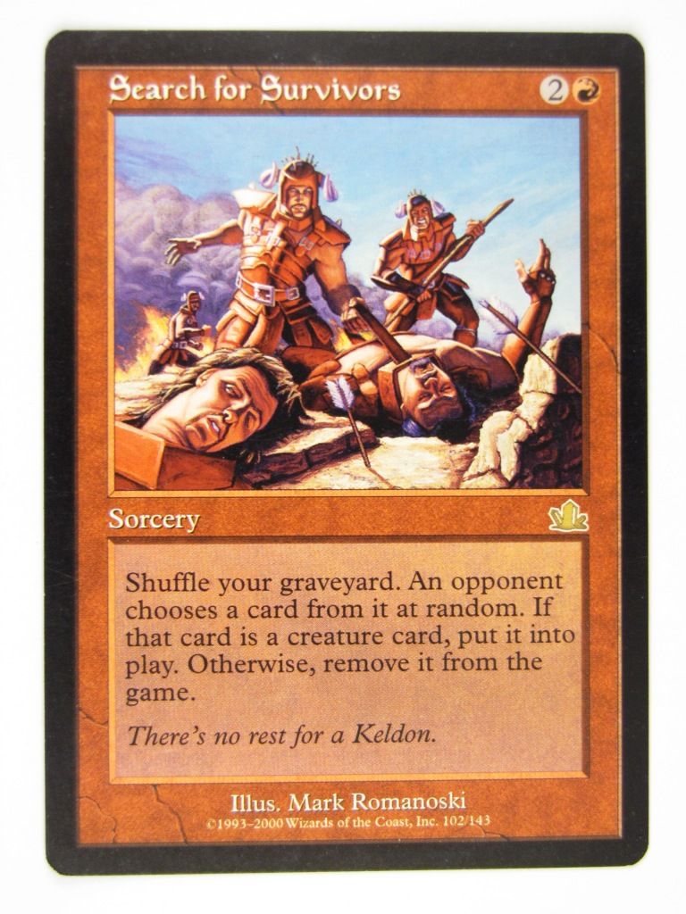 Mtg - SEARCH FOR SURVIVORS - Played Rare