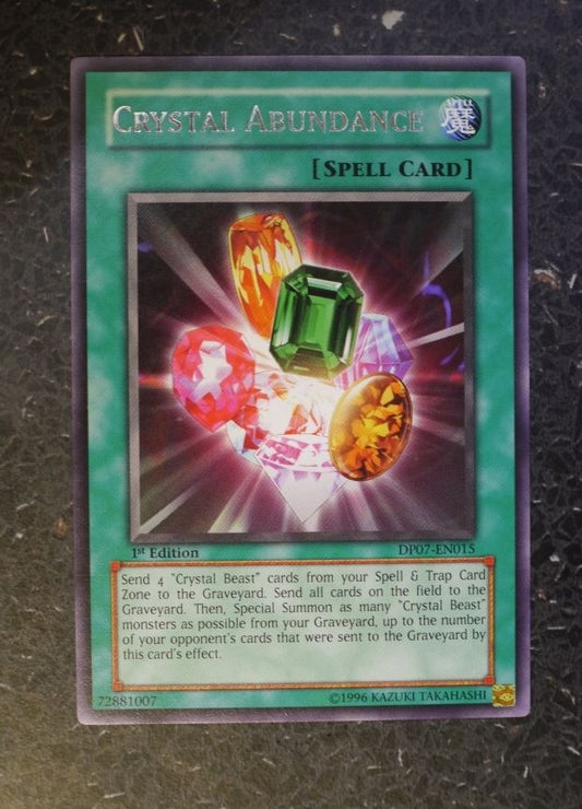 YuGiOh Cards: CRYSTAL ABUNDANCE DP07 RARE # G3