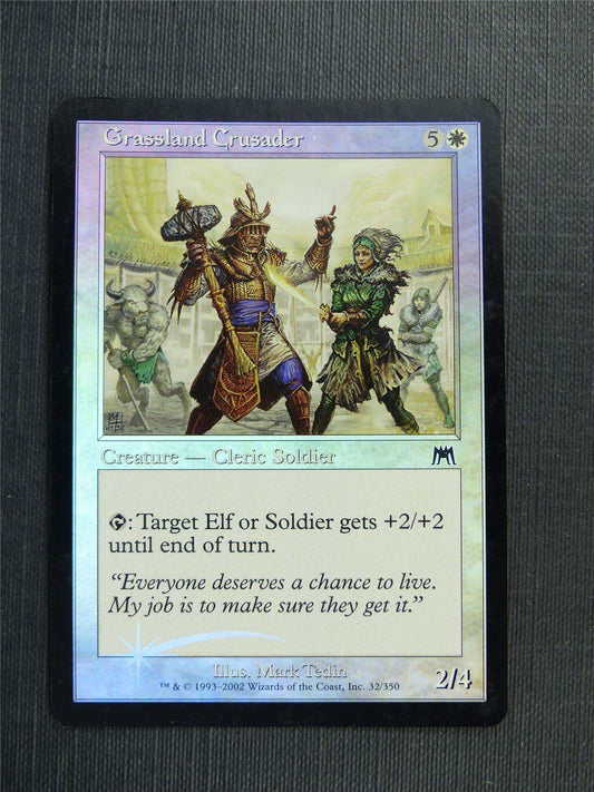 Grassland Crusader Foil - Mtg Magic Cards #550